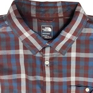 North Face Plaid Long Sleeve Shirt Men's XXL